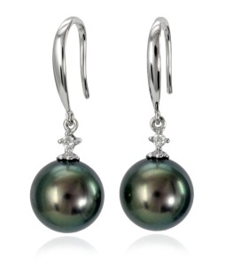 Kolczyki złote z perłami Tahiti (wzór BDNO)