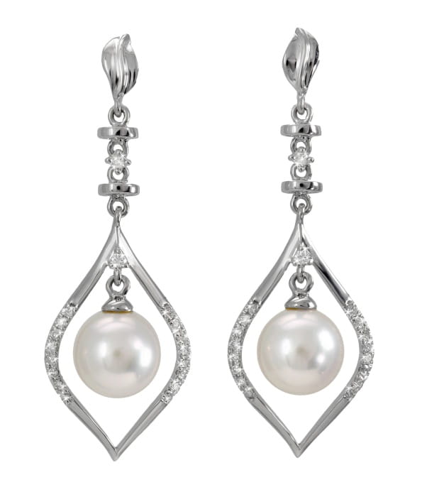 Kolczyki złote z perłami Akoya EA-80W-SHWG14D-LORT