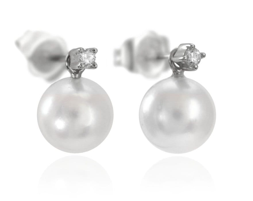 Kolczyki złote z perłami Akoya EA-75W-SWG14D-HPNT