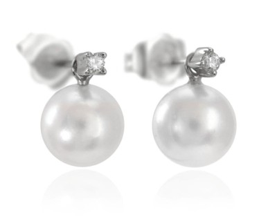 Kolczyki złote z perłami Akoya (wzór HPNT)