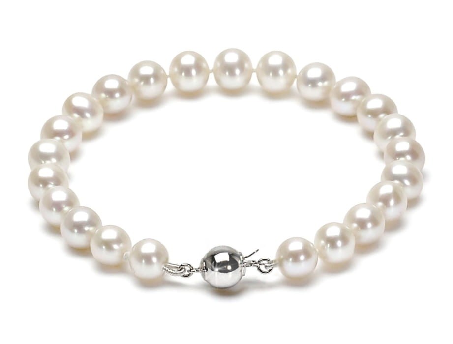 Bransoleta z perłami 7-7,5 mm BF1-75W-BCWG14-CSBR