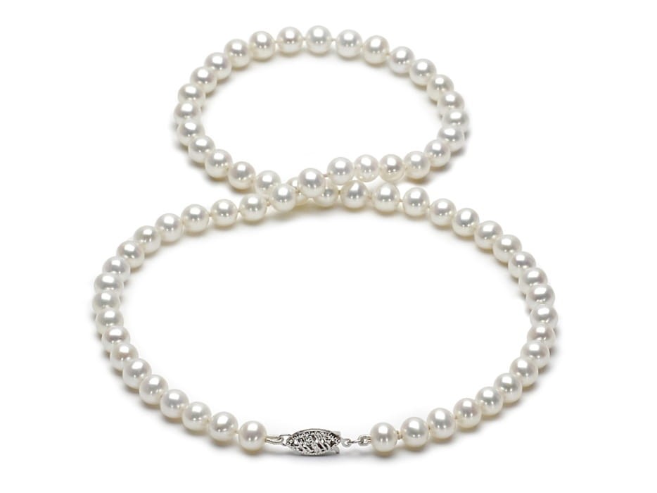 Naszyjnik z pereł 6-6,5 mm NF17-65W-FCWG14-CSNP 2
