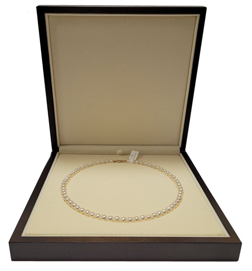 Naszyjnik z pereł 6-6,5 mm NF17-65W-FCYG14-CSNP 4