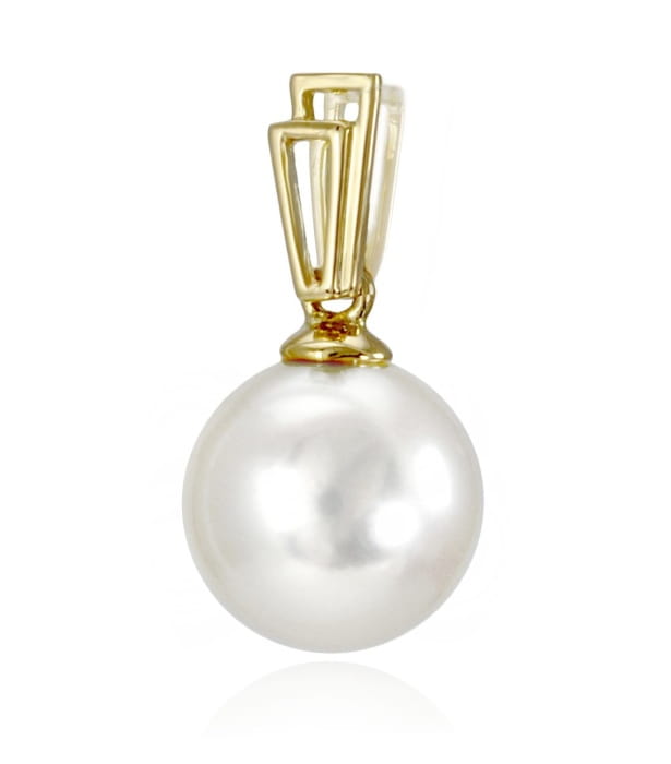 Złota zawieszka z perłą Akoya PA-90W-YG14-2TRP
