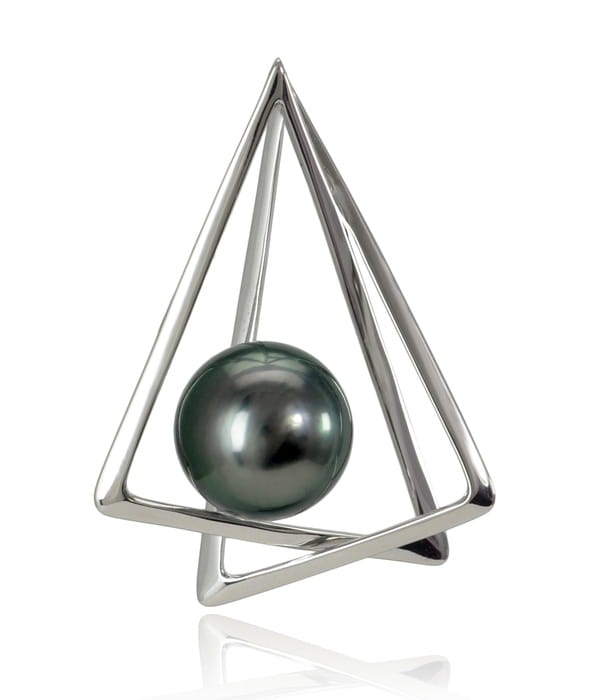 Zawieszka złota z perłą Tahiti PT-110B-WG14-2TRN