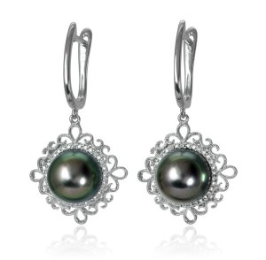 Kolczyki złote z perłami Tahiti (wzór LSLAC)