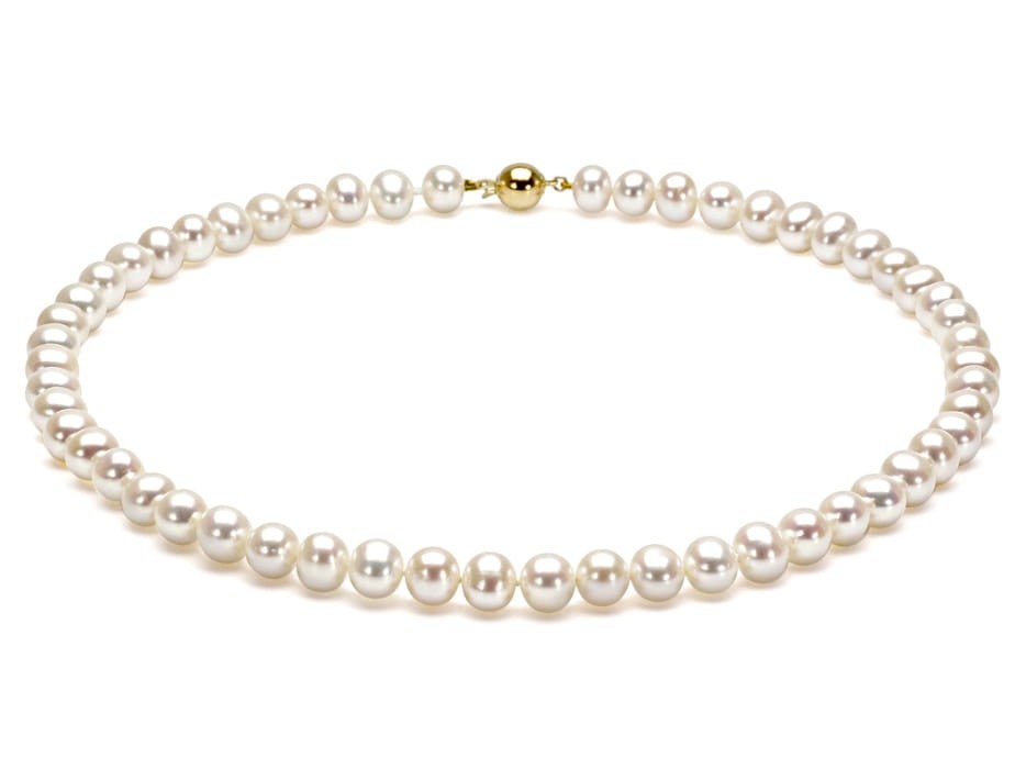 Naszyjnik z pereł 6,5-7 mm NF17-70W-BCYG14-CSNP 2