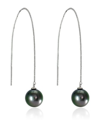 Kolczyki złote z perłami Tahiti (wzór CHPN)