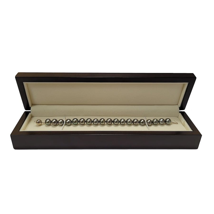 Bransoleta z pereł Tahiti 8-9mm BT1-90B-BCWG14-CSBR 3