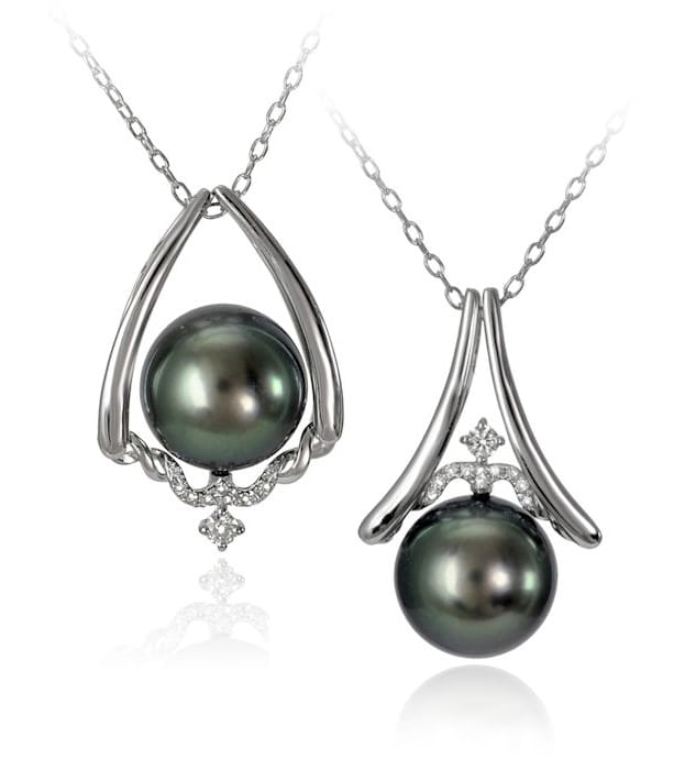 Zawieszka złota z perłą Tahiti PT-110B-WG14D-WXM