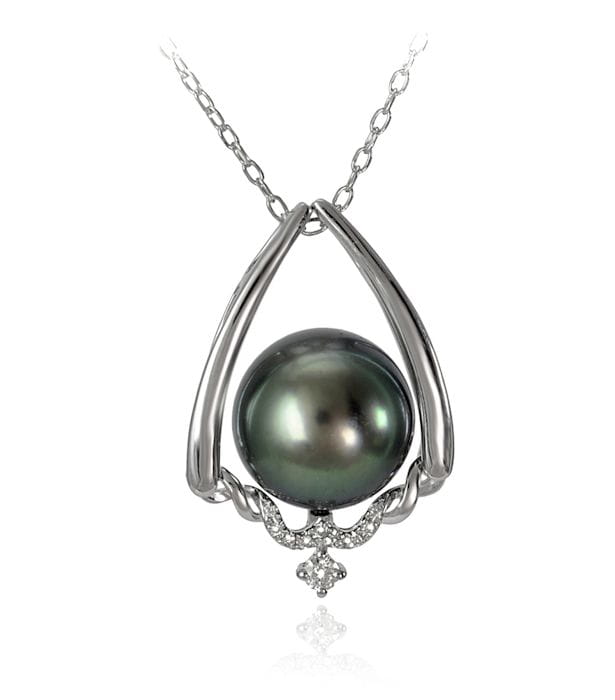 Zawieszka złota z perłą Tahiti PT-110B-WG14D-WXM 2