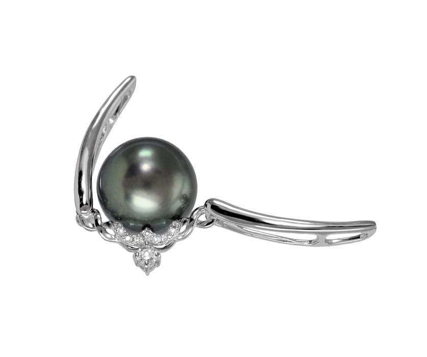 Zawieszka złota z perłą Tahiti PT-110B-WG14D-WXM 3