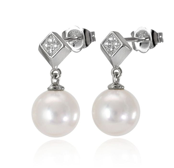 Kolczyki złote z perłami Akoya EA-85W-SHWG14D-CUFF 2