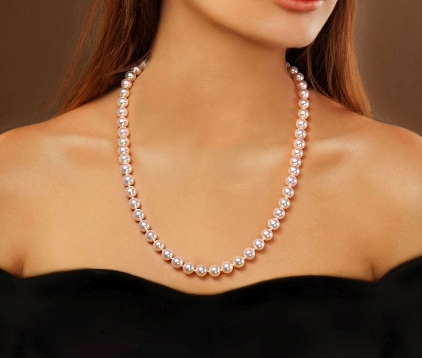 Naszyjnik Matinee z perłami z Akoya 7,5-8 mm NA20-80W-BCWG14-CSNM 3