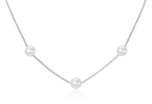 Łańcuszek z perłami Akoya 38 cm (wzór TIN3-WG)