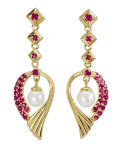 Złote kolczyki z perłami Akoya (wzór EGP)