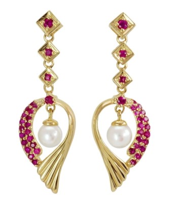 Złote kolczyki z perłami Akoya (wzór EGP)