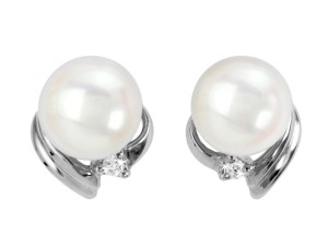 Kolczyki złote z perłami Akoya (wzór DZB)