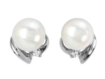 Kolczyki złote z perłami Akoya (wzór DZB)