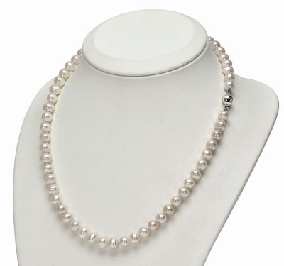 Naszyjnik z pereł 7,5-8 mm (wzór CSNP-WG)