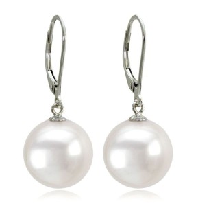 Kolczyki złote z perłami 12-13 mm (wzór CSEV)