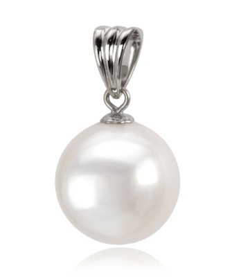 Zawieszka złota z perłą 12-13 mm (wzór CSPB)