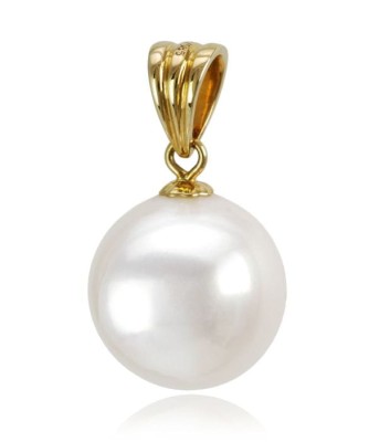 Złota zawieszka z perłą 12-13 mm (wzór CSPB)