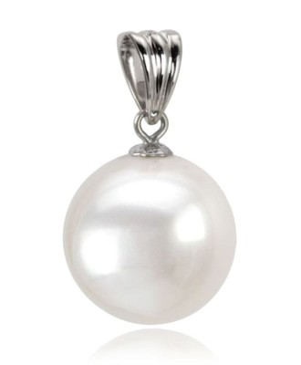 Zawieszka złota z perłą 13-14 mm (wzór CSPB)