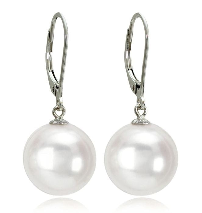 Kolczyki złote z białymi perłami South Sea 12-13 mm ES-130W-LVWG14-CSEV