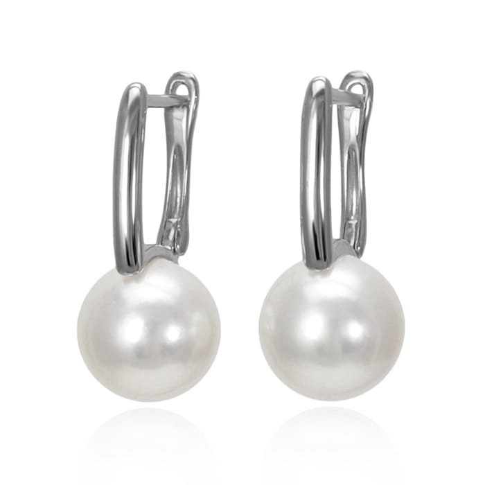 Kolczyki złote z perłami Akoya EA-90W-RWG14-SQHR