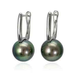 Kolczyki złote z perłami Tahiti (wzór SQHR)