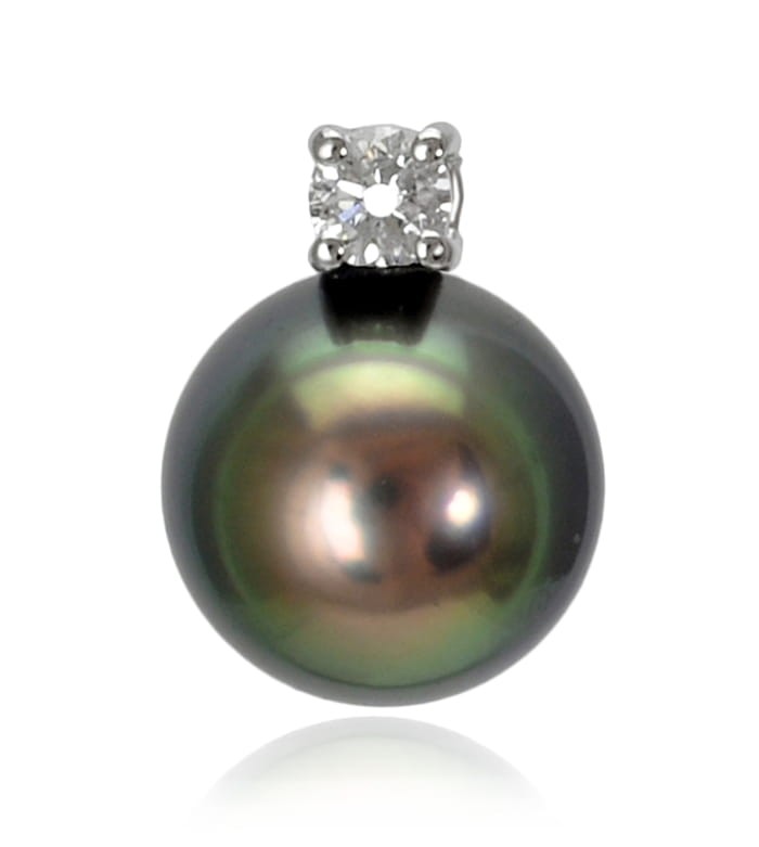 Zawieszka złota z perłą Tahiti PT-100B-WG14D-BDP