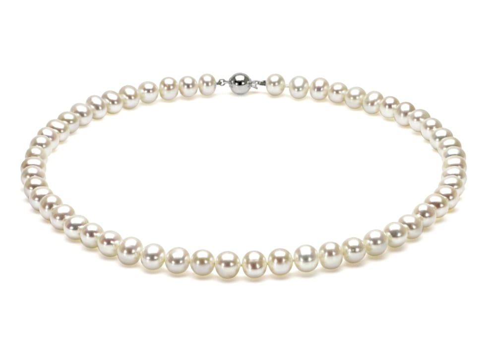 Naszyjnik z pereł 6,5-7 mm NF17-70W-BCWG14-CSNP 2
