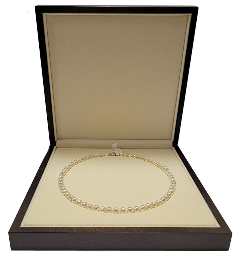 Naszyjnik z pereł 6,5-7 mm NF17-70W-BCWG14-CSNP 4