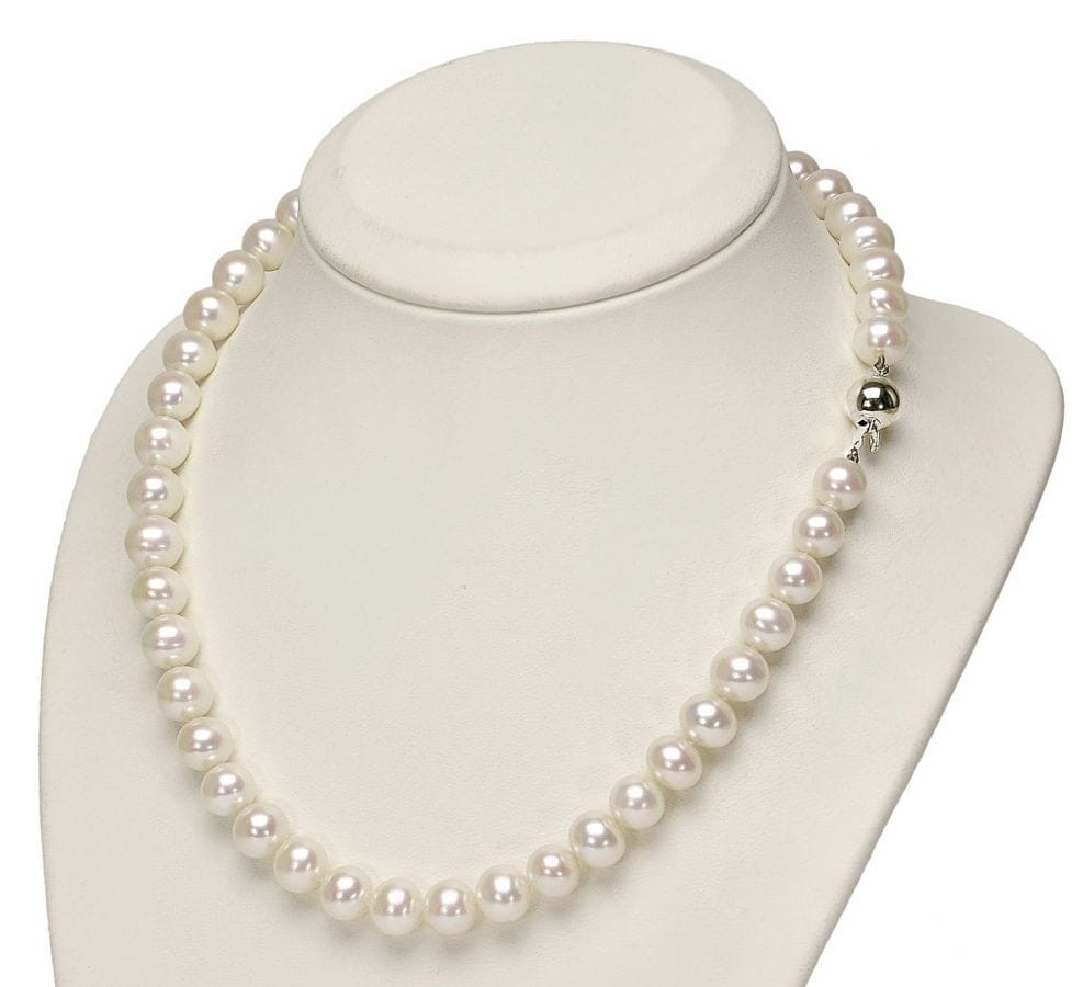 Naszyjnik z pereł 8,5-9,5 mm NF17-95W-BCWG14-CSNP