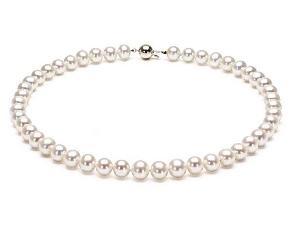 Naszyjnik z pereł 8,5-9,5 mm NF17-95W-BCWG14-CSNP 2