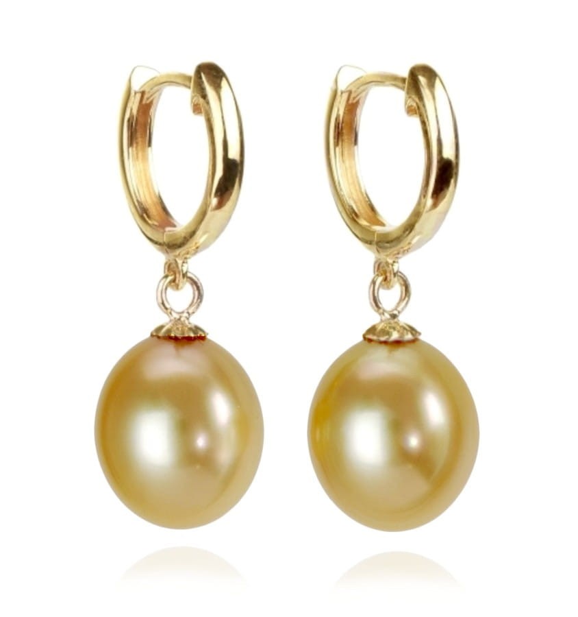 Kolczyki ze złotymi perłami South Sea ES-100GDS-RYG14-HRS