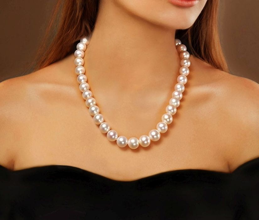 Naszyjnik z perłami Edison 12-13 mm NFE17-130W-BCWG14-CSNP 3