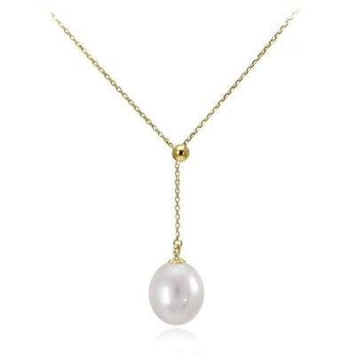 Łańcuszek z białą perłą South Sea (wzór GBSPC-YG)