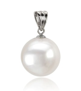 Zawieszka złota z perłą 14-15 mm (wzór CSPB)