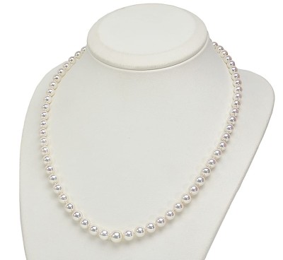 Stopniowany naszyjnik z pereł Akoya (wzór CSNP-YG)