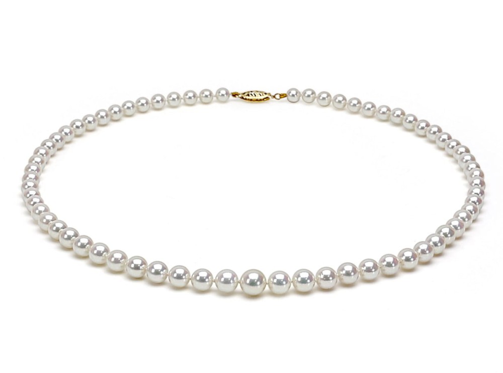 Stopniowany naszyjnik z pereł Akoya NA17-5080W-FCYG14-CSNP 2