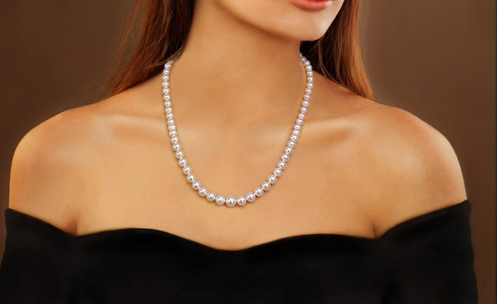 Stopniowany naszyjnik z pereł Akoya NA17-5080W-FCYG14-CSNP 3