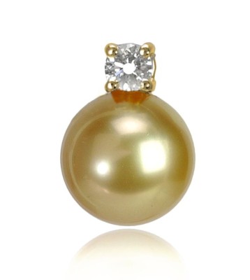 Zawieszka ze złotą perłą South Sea (wzór BDP)