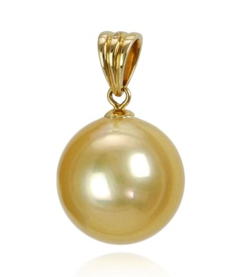 Złota zawieszka z perłą South Sea 15mm (wzór CSPB)