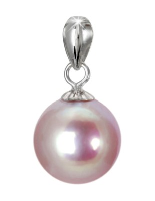 Zawieszka złota z lawendową perłą 8,5-9mm (wzór CSPS)