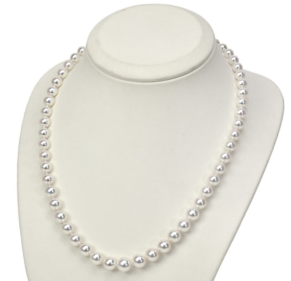 Naszyjnik z pereł NA17-6090W-FCWG14-CSNP