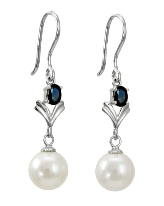 Kolczyki złote z perłami Akoya EA-75W-BWG14S-LDP