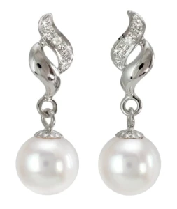 Kolczyki złote z perłami Akoya (wzór FLA)