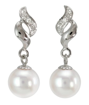 Kolczyki złote z perłami Akoya (wzór FLA)